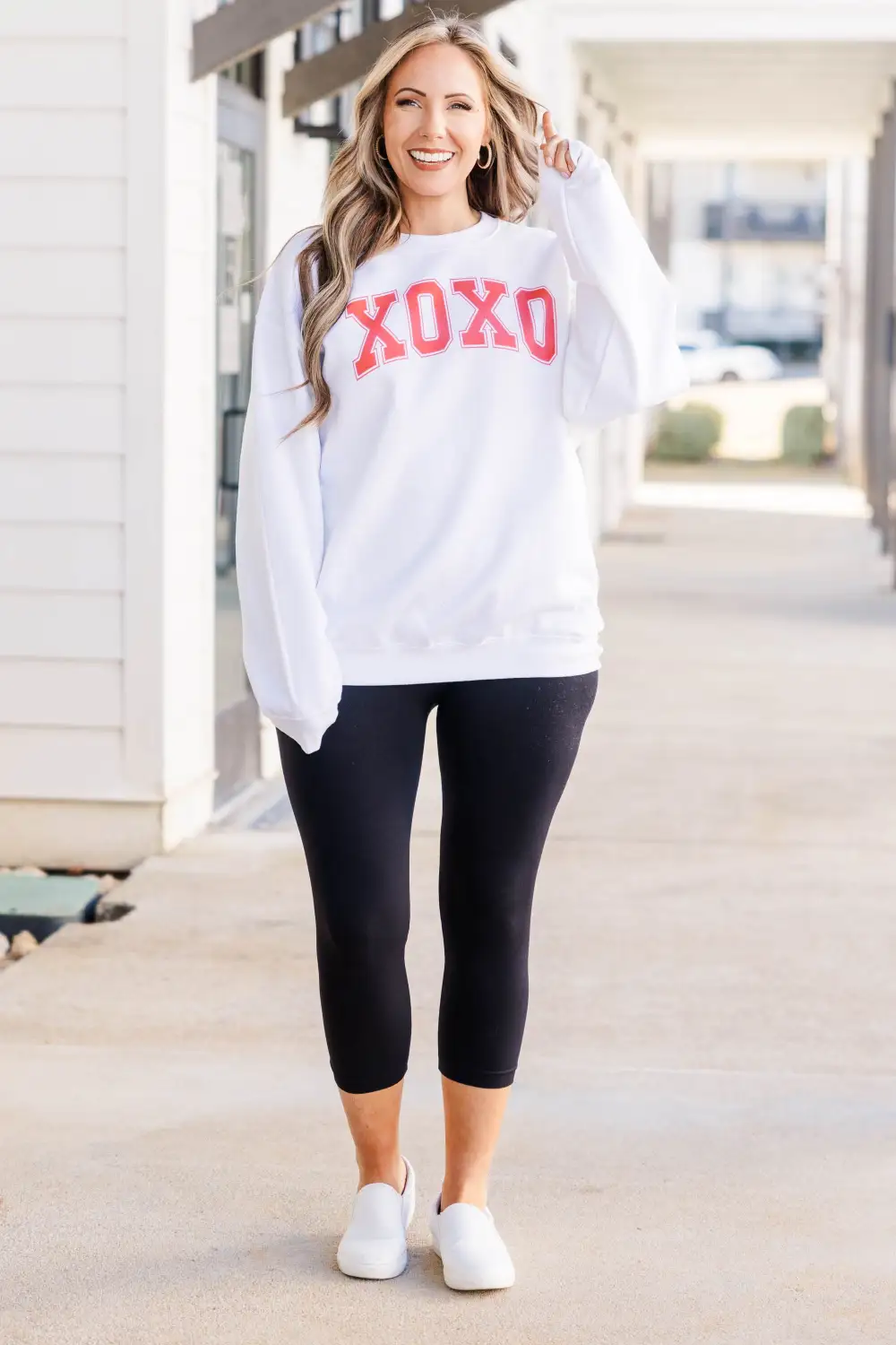 XOXO Sweatshirt, White