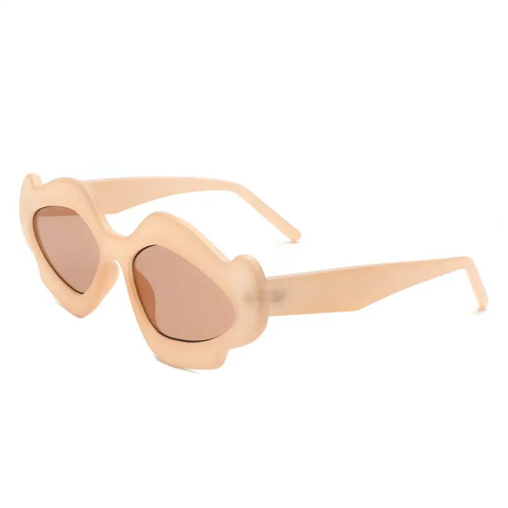 Rhinestone Geometric Frame Sunglasses