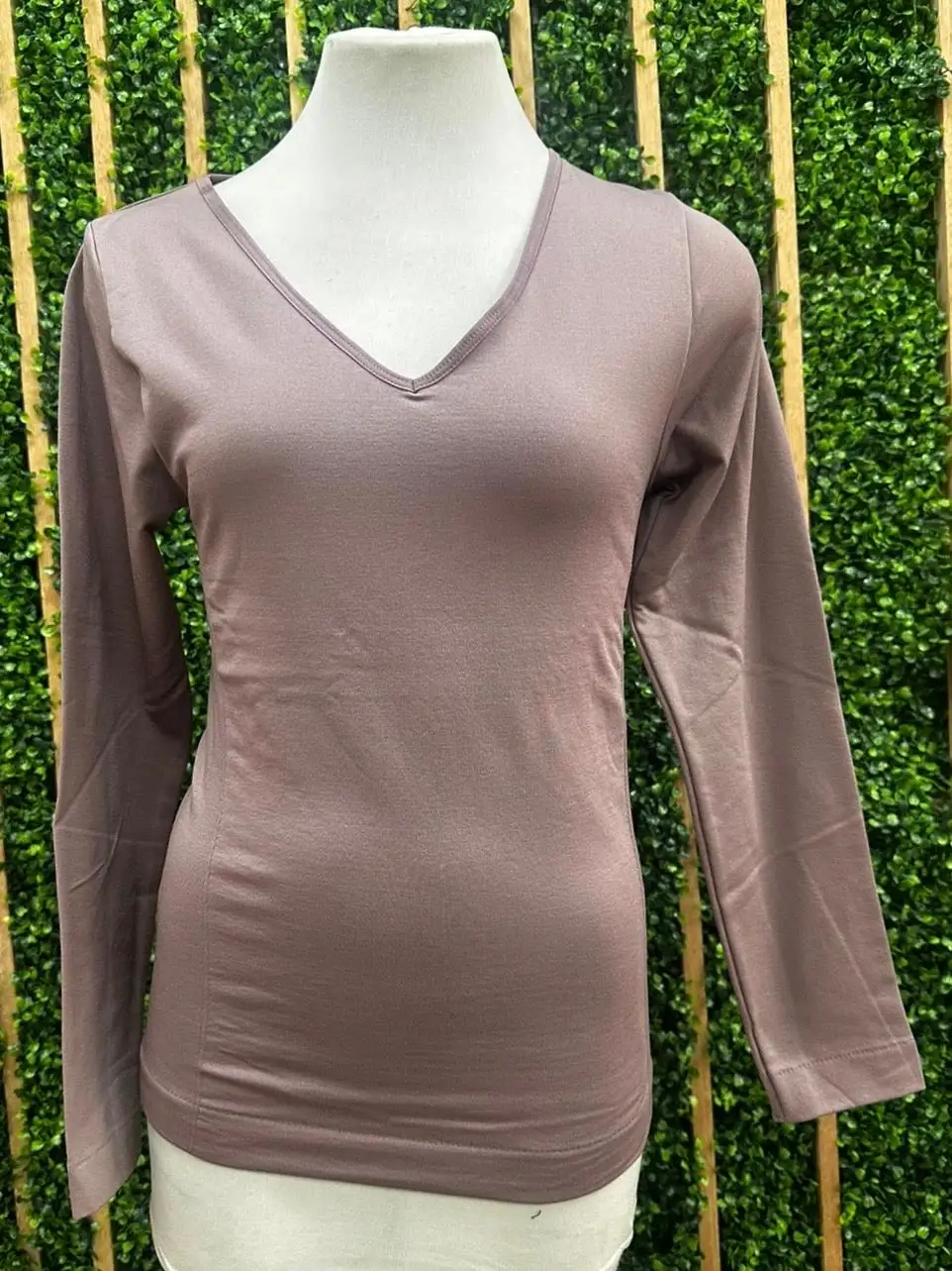 Seamless Fleece Lined Neckline Top