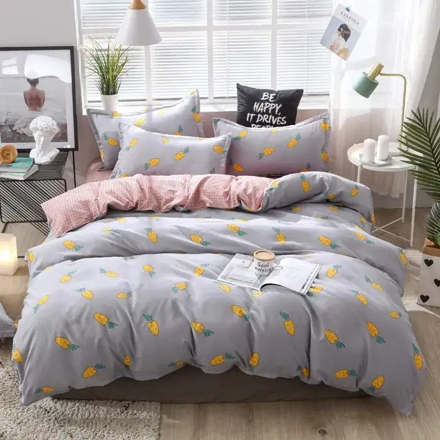 (Store Closing Sale) Duvet Cover Flat Bed Sheet Bedding Set