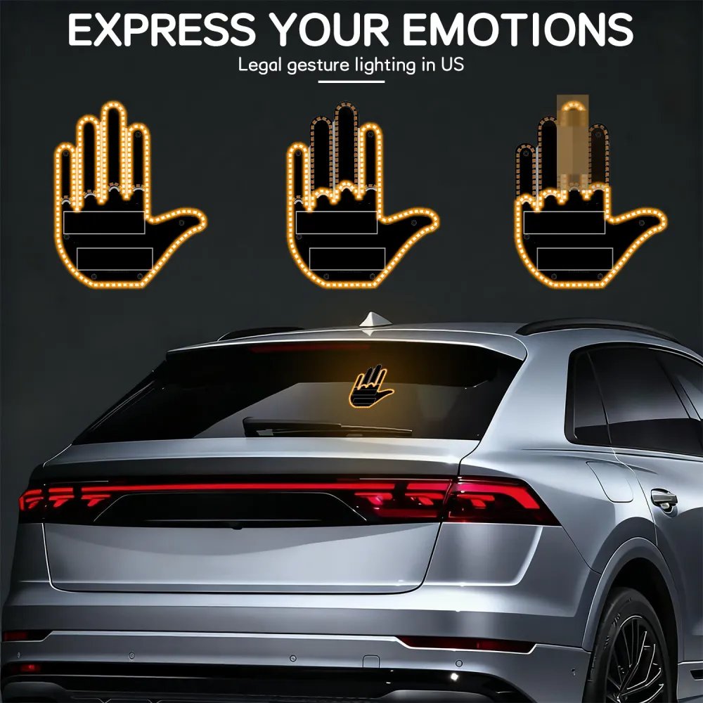 LED windows with remote control gesture lights