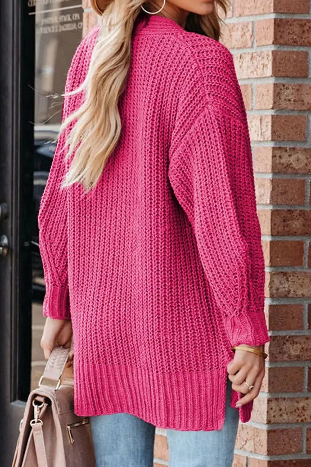 Chunky Knit Button Down Cardigan