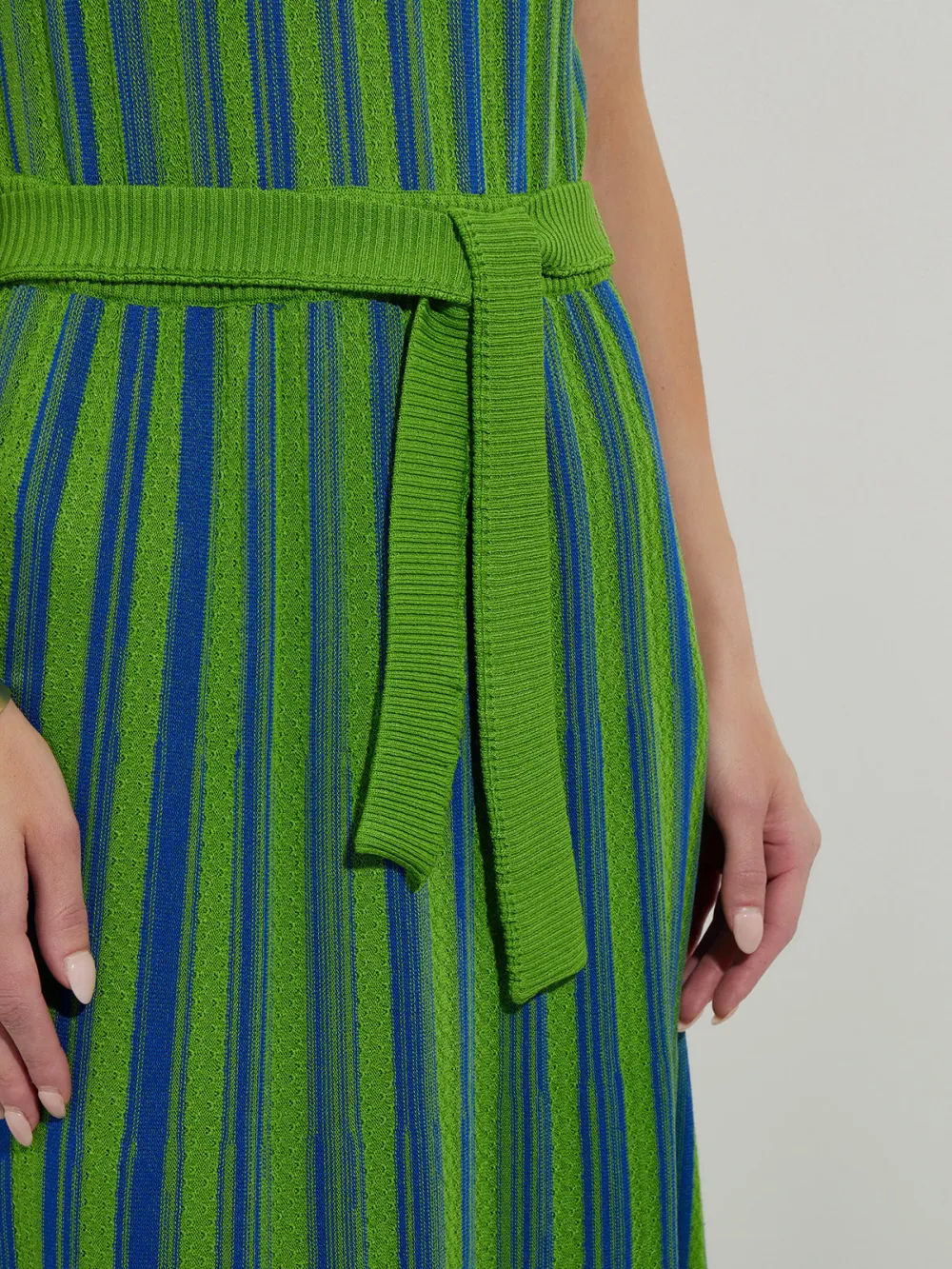 Striped Round Neck Dress