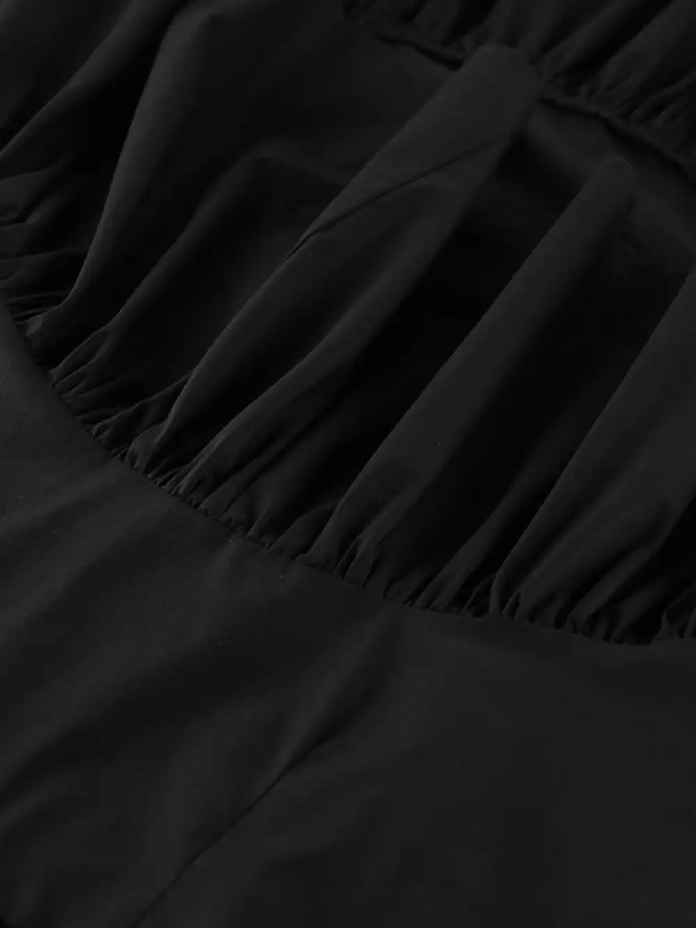 Ruffle Trim Cotton Blend Skirt