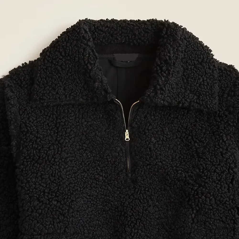 Jacquard-Print Sherpa Half-Zip Fleece Jackets