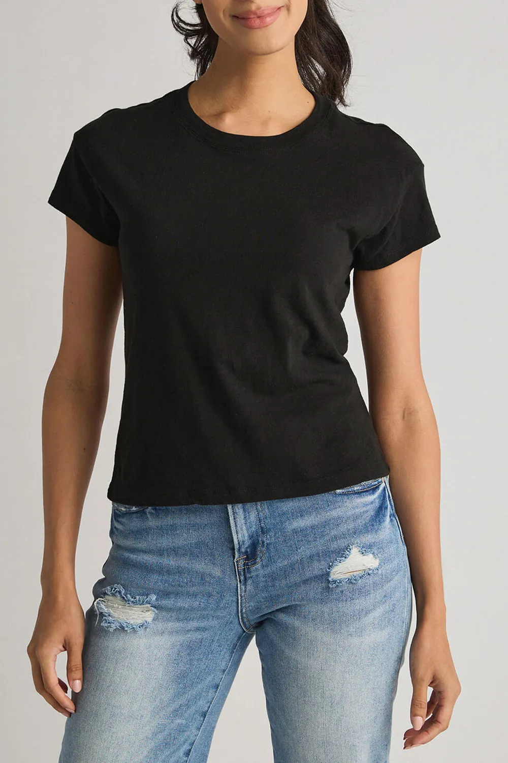 Z Supply Modern Slub Tee - deep taupe