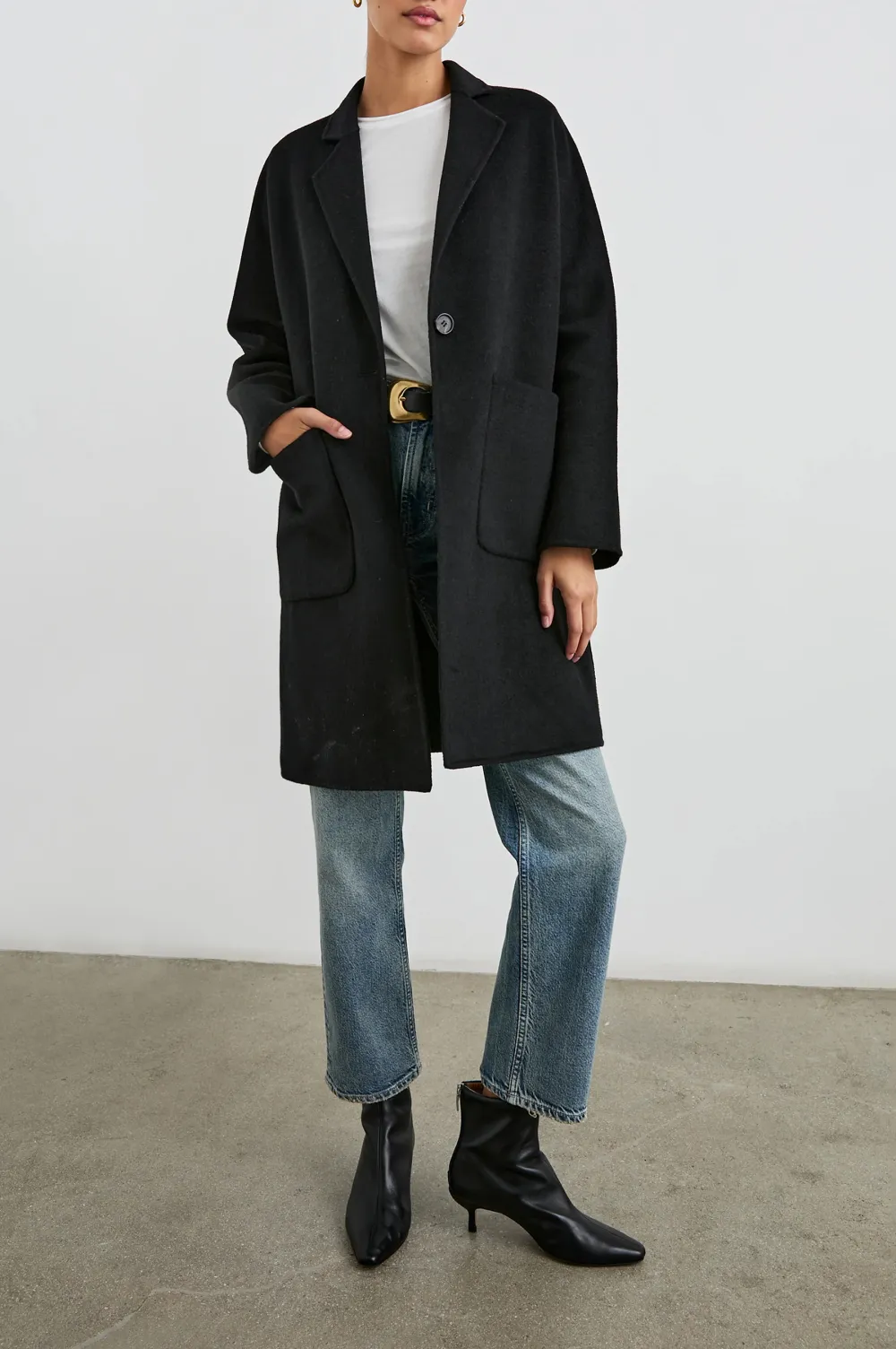 Beige Simple And Warm Women's Coat