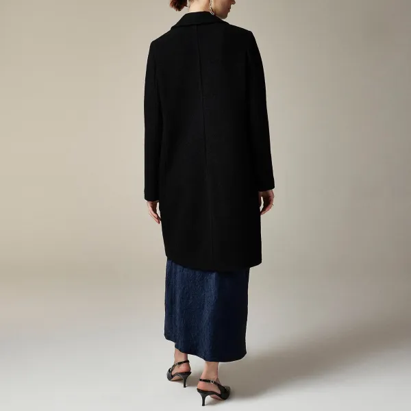 Double-Breasted Topcoat Wool Coats