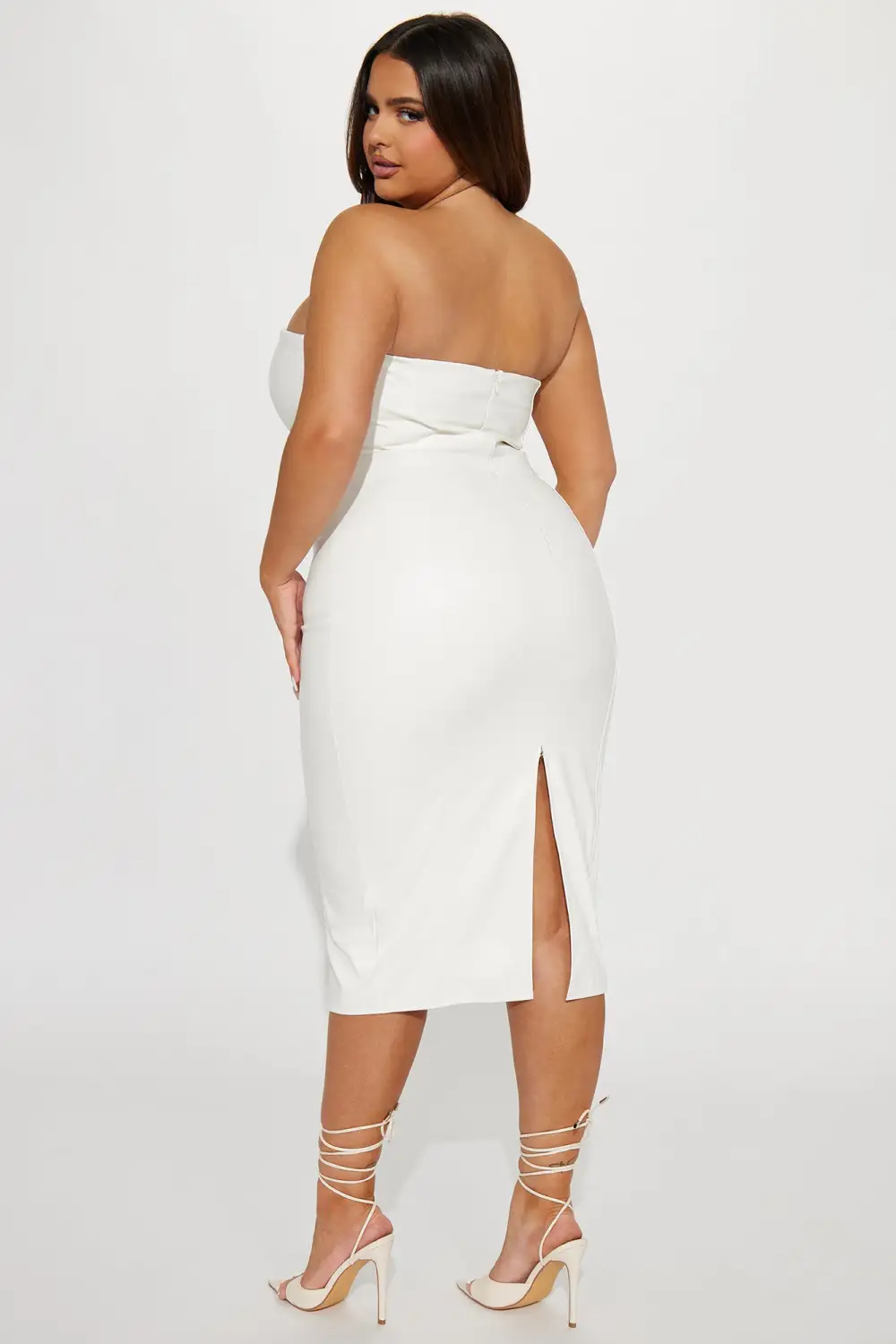 Adelina Midi Dress - White