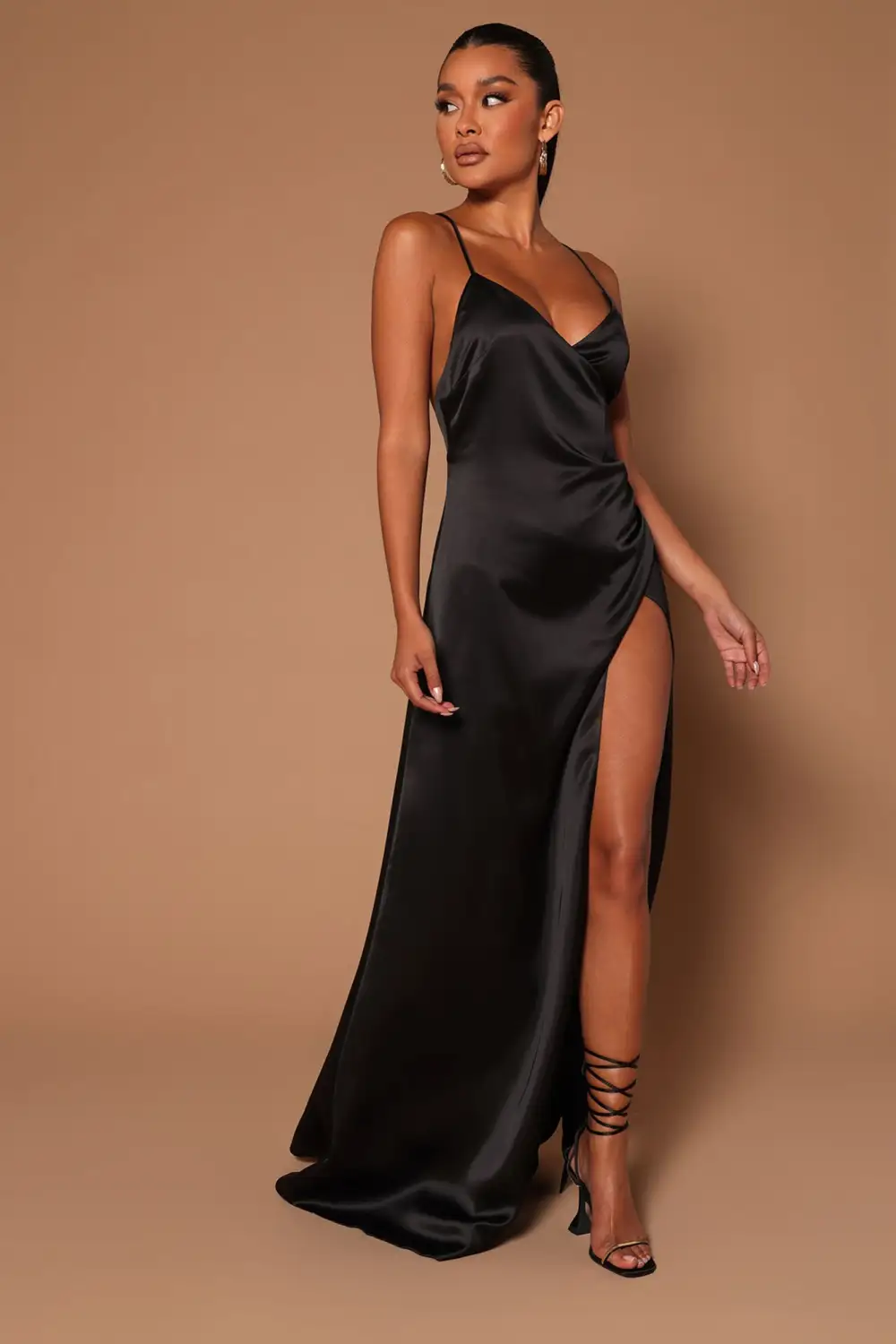 Angelina Maxi Dress - Black