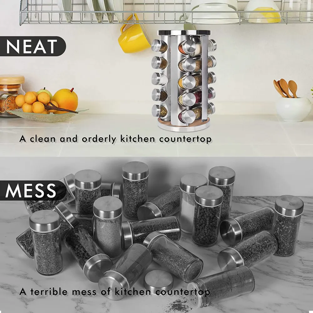 (Store Closing Sale) Spice rack, countertop spice rack organizer