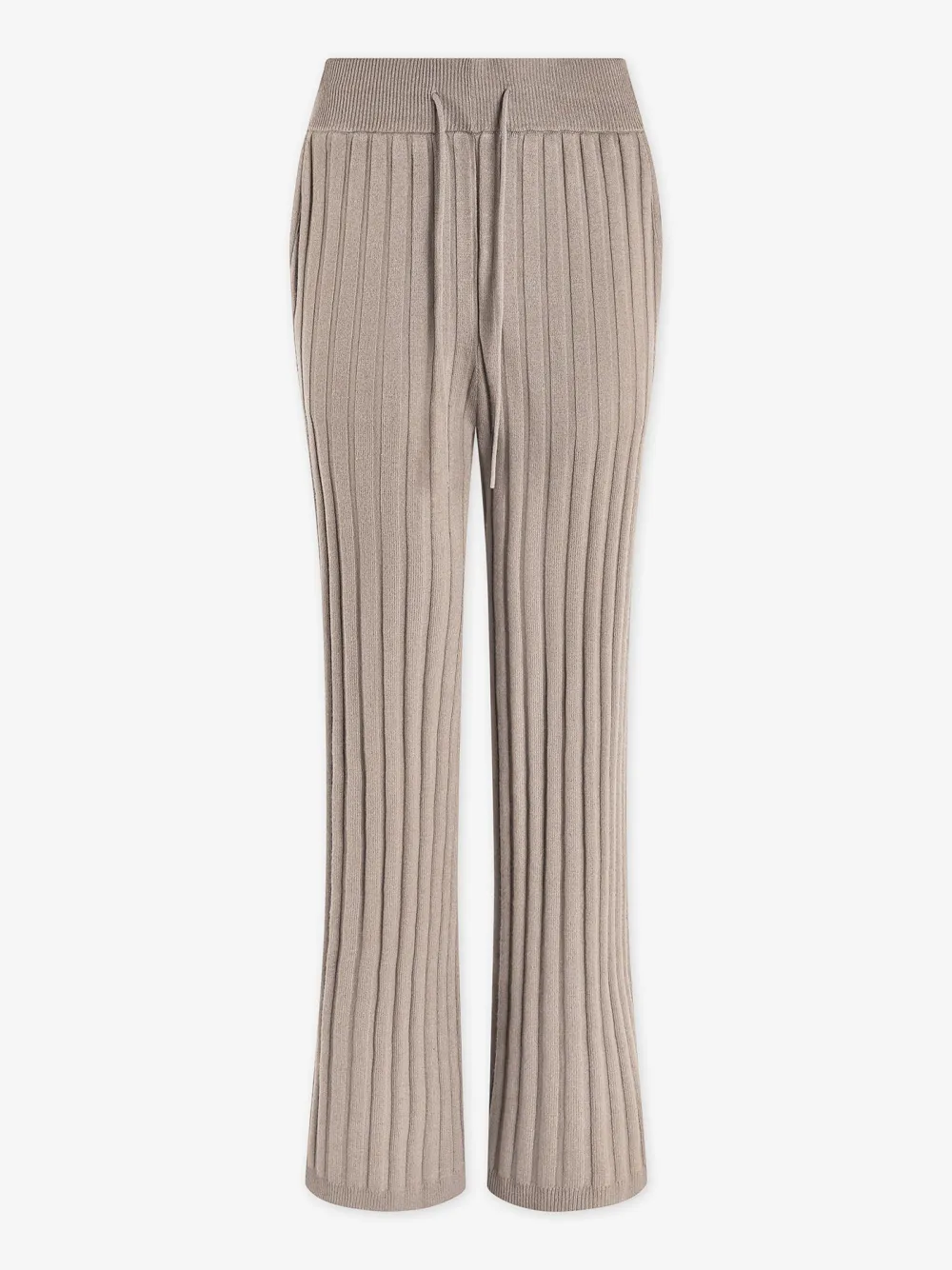 Wide Rib Knit Trouser