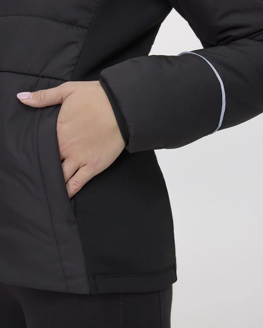 Mix-Media Quilted Jacket
