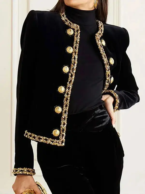 Button Front Jacket Streetwear