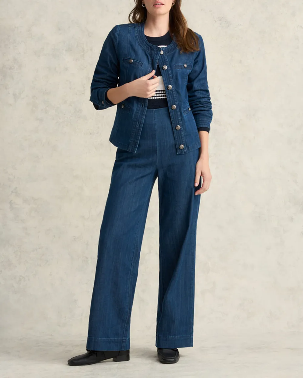 Stitch Detail Denim Jacket