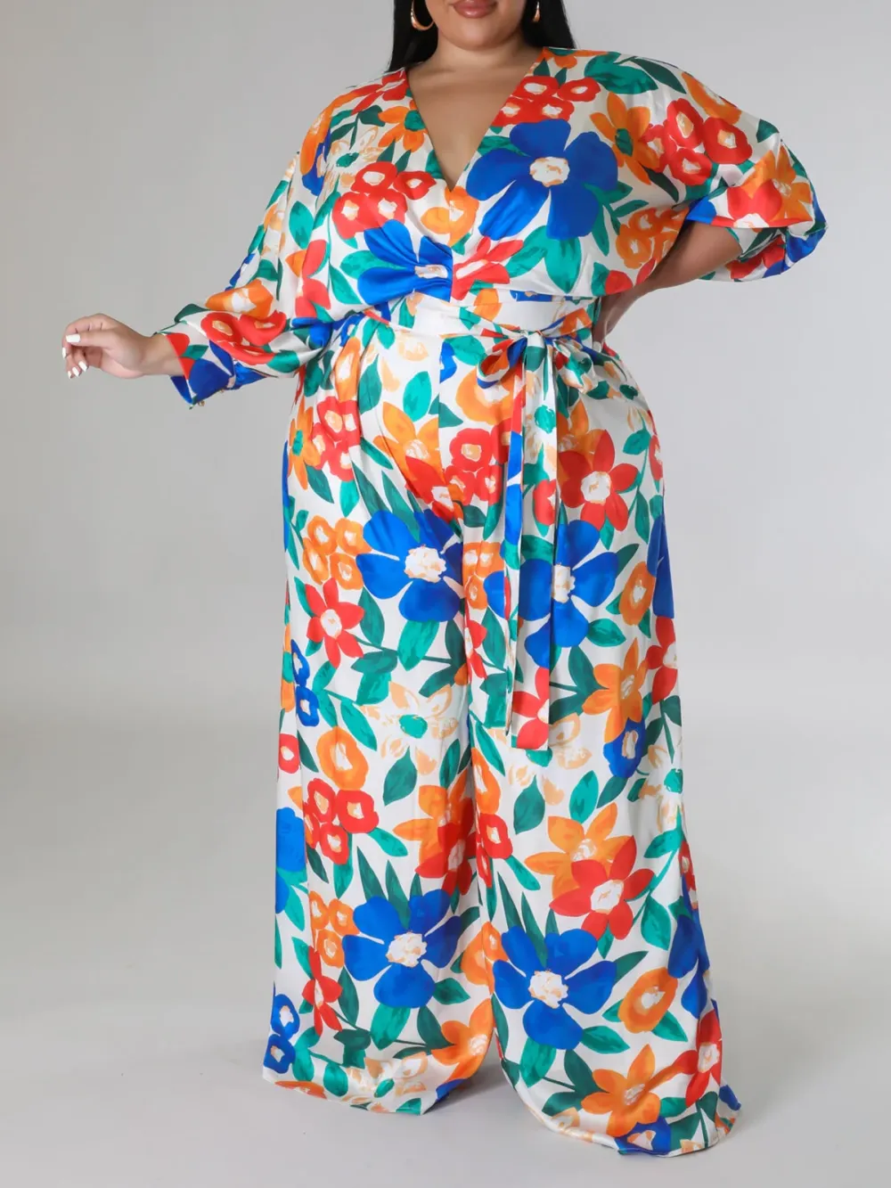 Plus-Size Fashion Printed Jumpsuit For Women