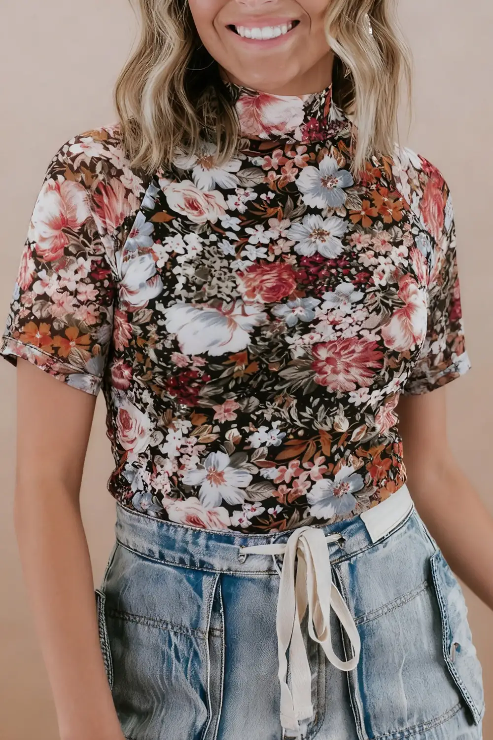 Airy Cap Sleeve Graphic Tee