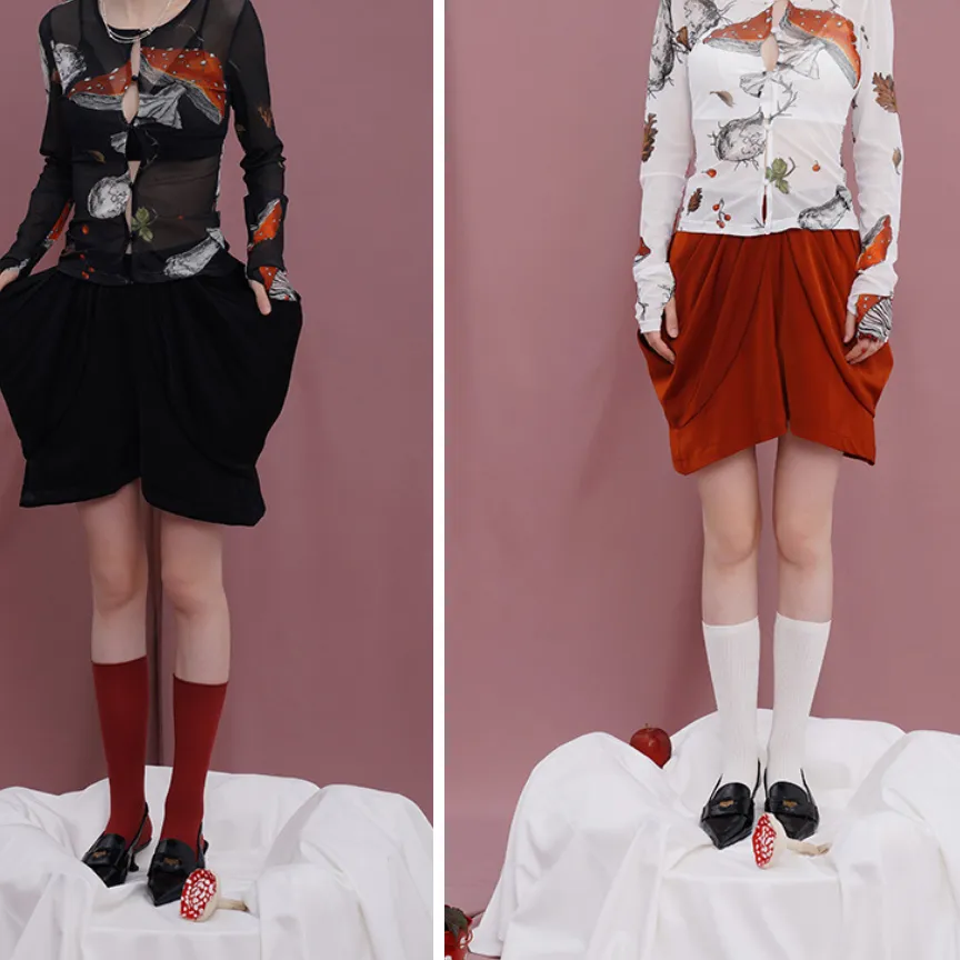 Subtle Market Everyday Casual Polyester Shorts