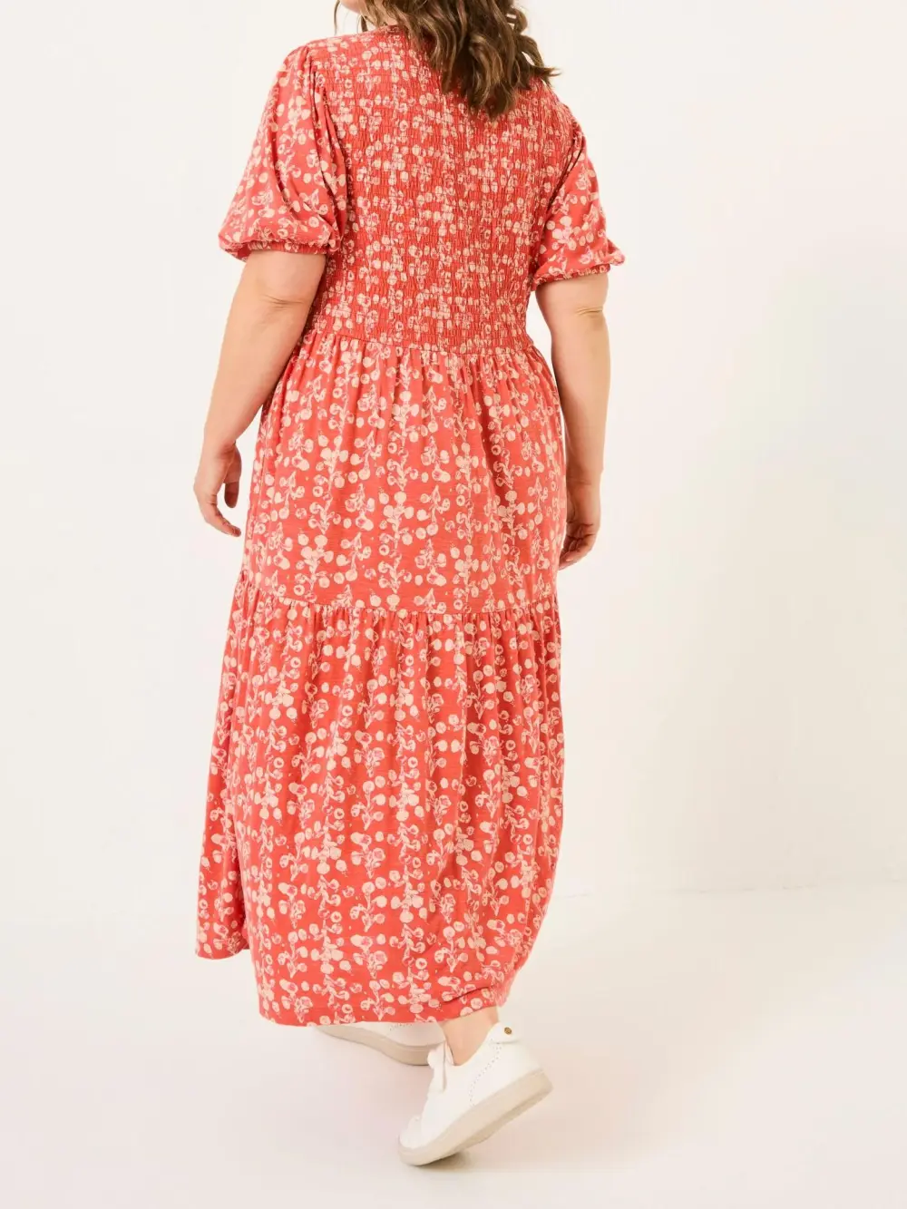 Burnt Orange Danielle Midi Dress