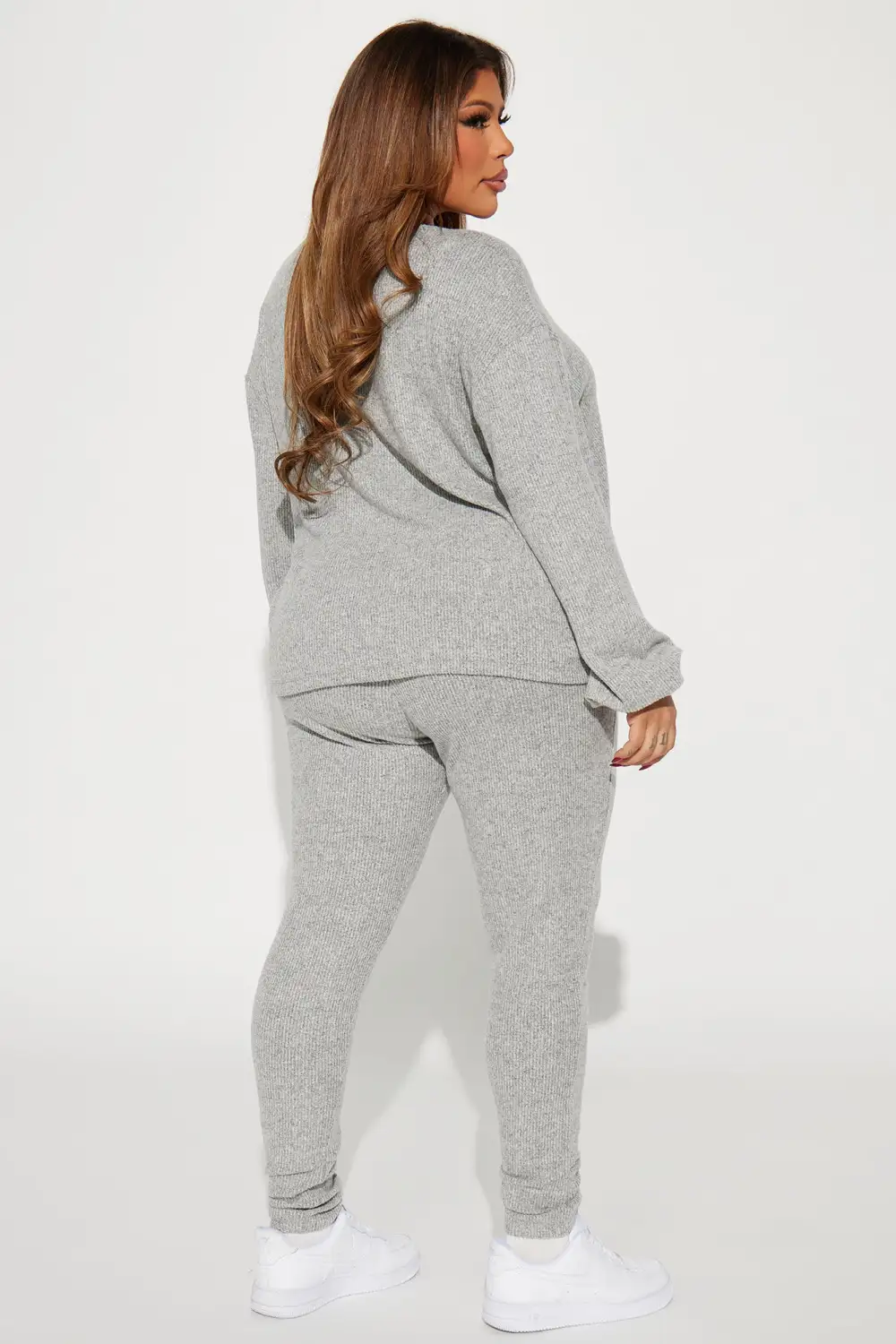 Comfy N Cozy Legging Set - Heather Grey