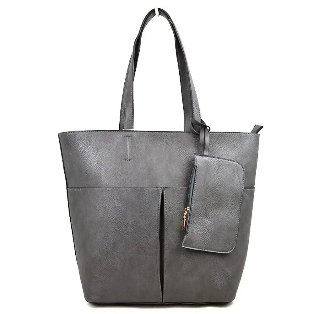 Vegan Leather Soft Tote Bag
