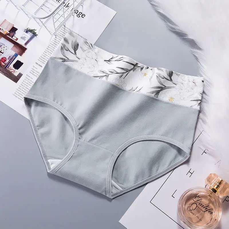 Plus Size High Waist Print Panty