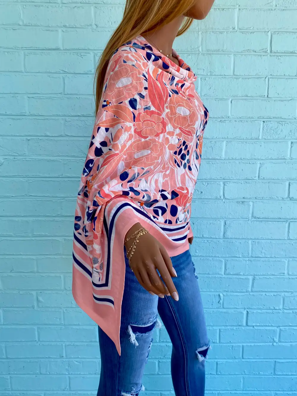 Easy Drape Poncho Top