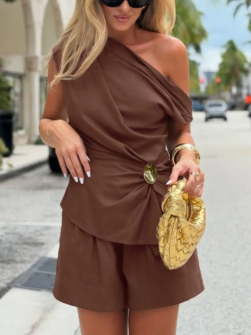 Shoulder Top Jumpsuit