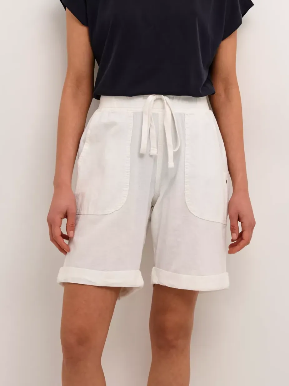 Naya Elastic Waist Cotton Shorts