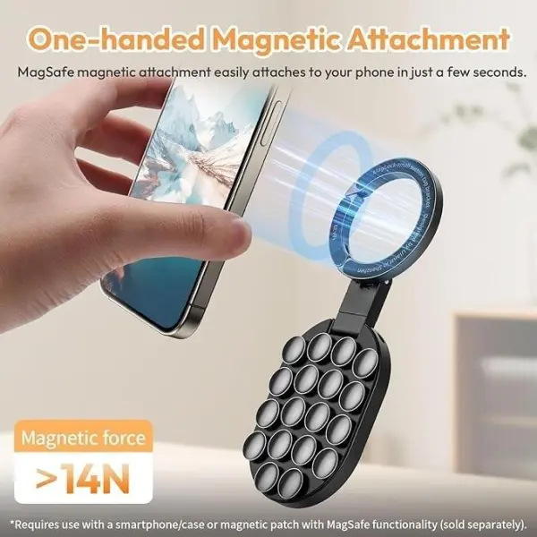 Bestselling Carabiner Silicone Suction Cup Magnetic Phone Holder