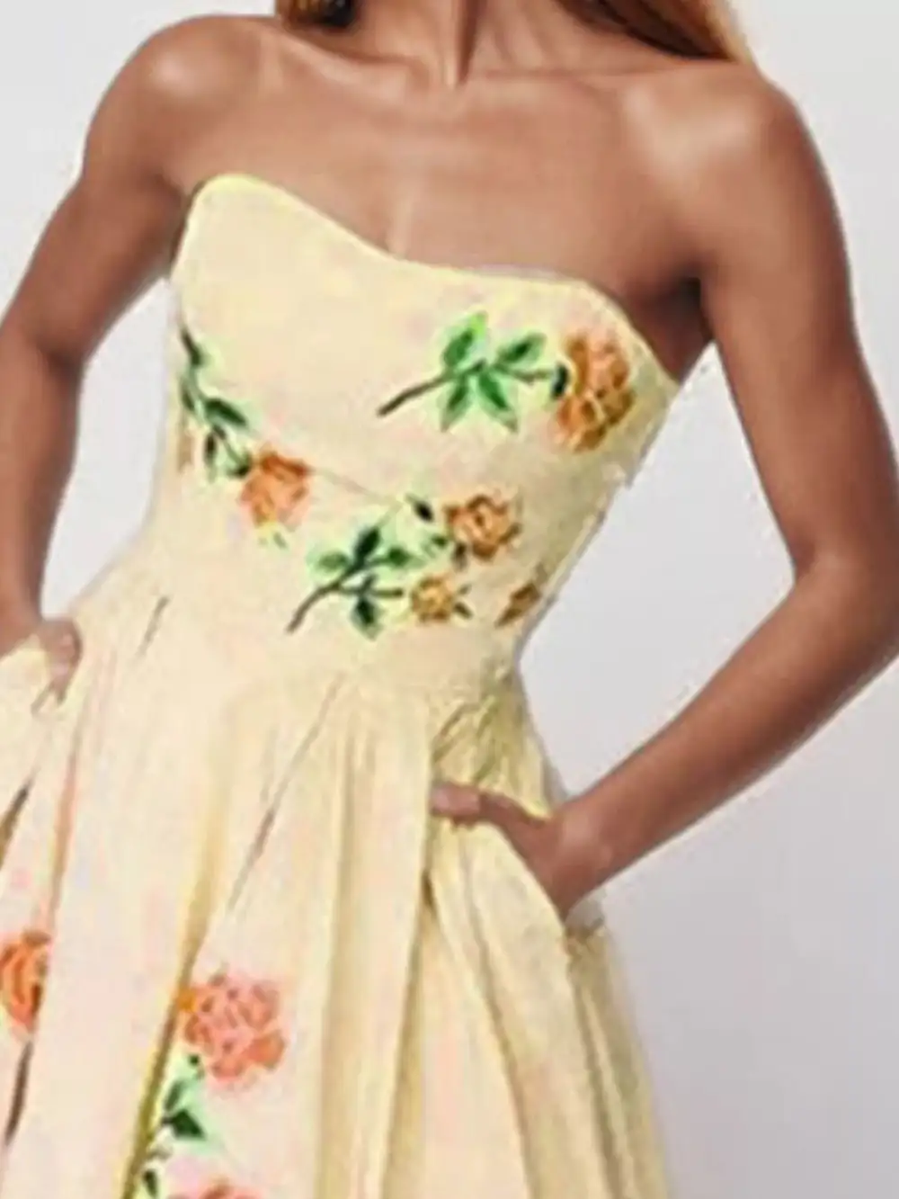 Comfort Fit Floral Printed Maxi Dress