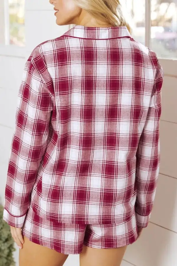 Plaid Drawstring Set