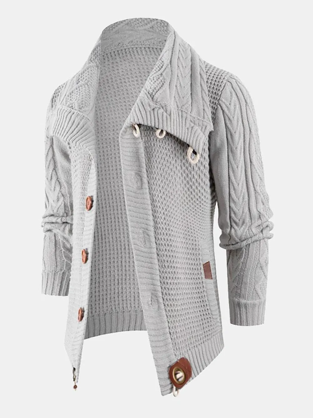Button Up Turtleneck Cardigan