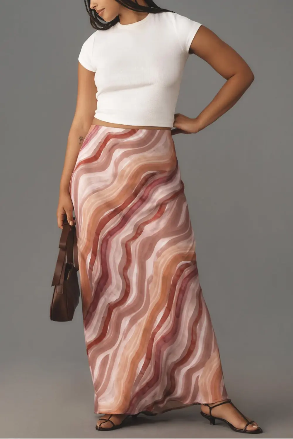 Pinted Maxi Skirt