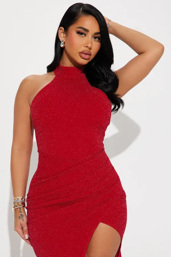 Angelique Glitter Gown - Red