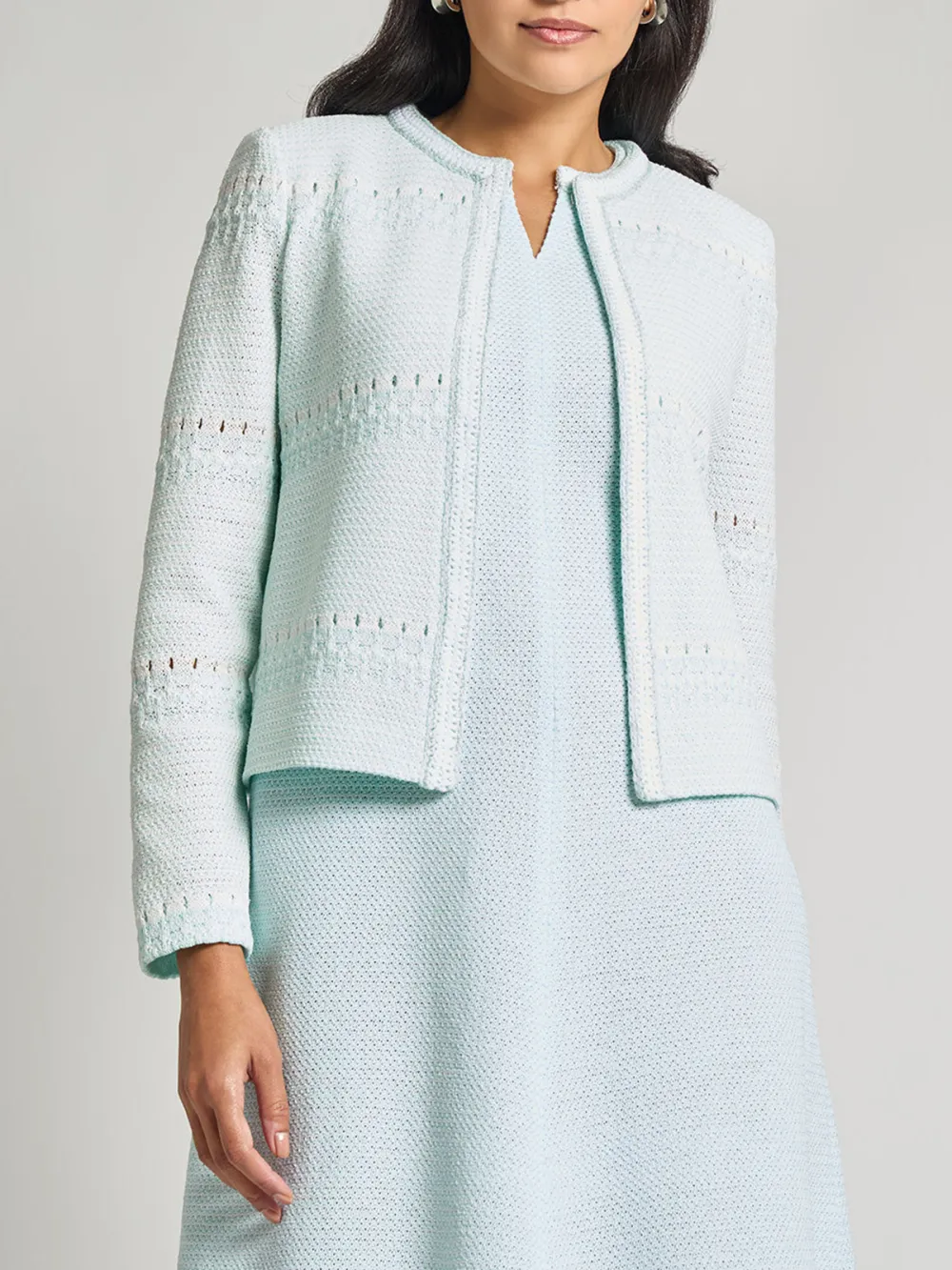 Round Neck Short Women's Jacket
