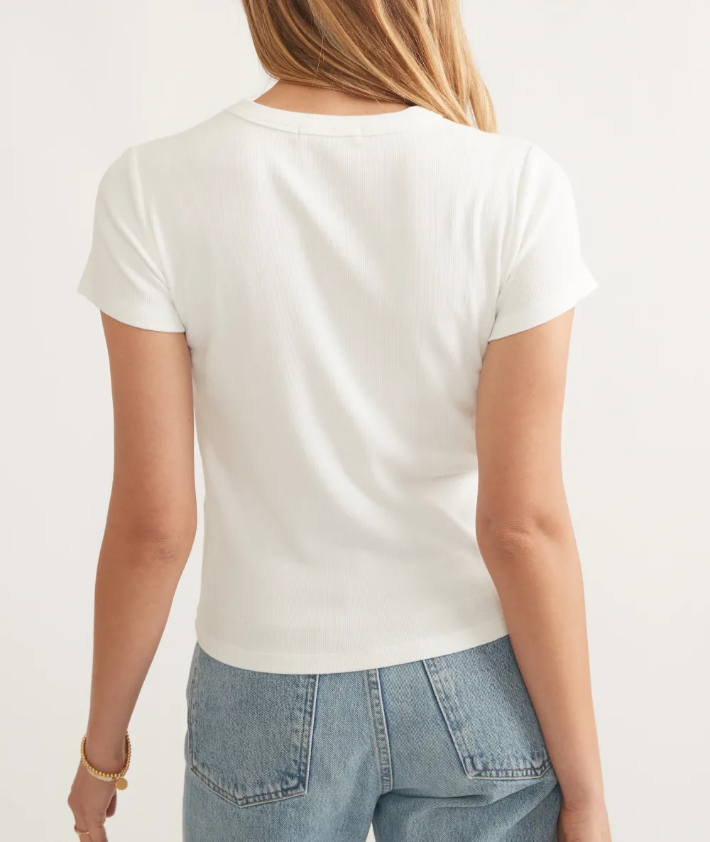 Lexi Rib Sun In Crew Tee