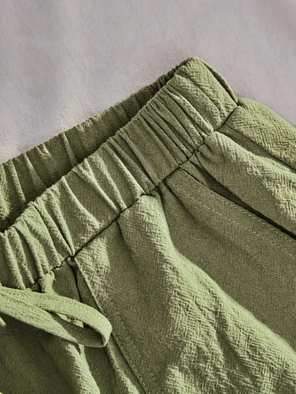 Elastic Waist Shorts with Pockets
