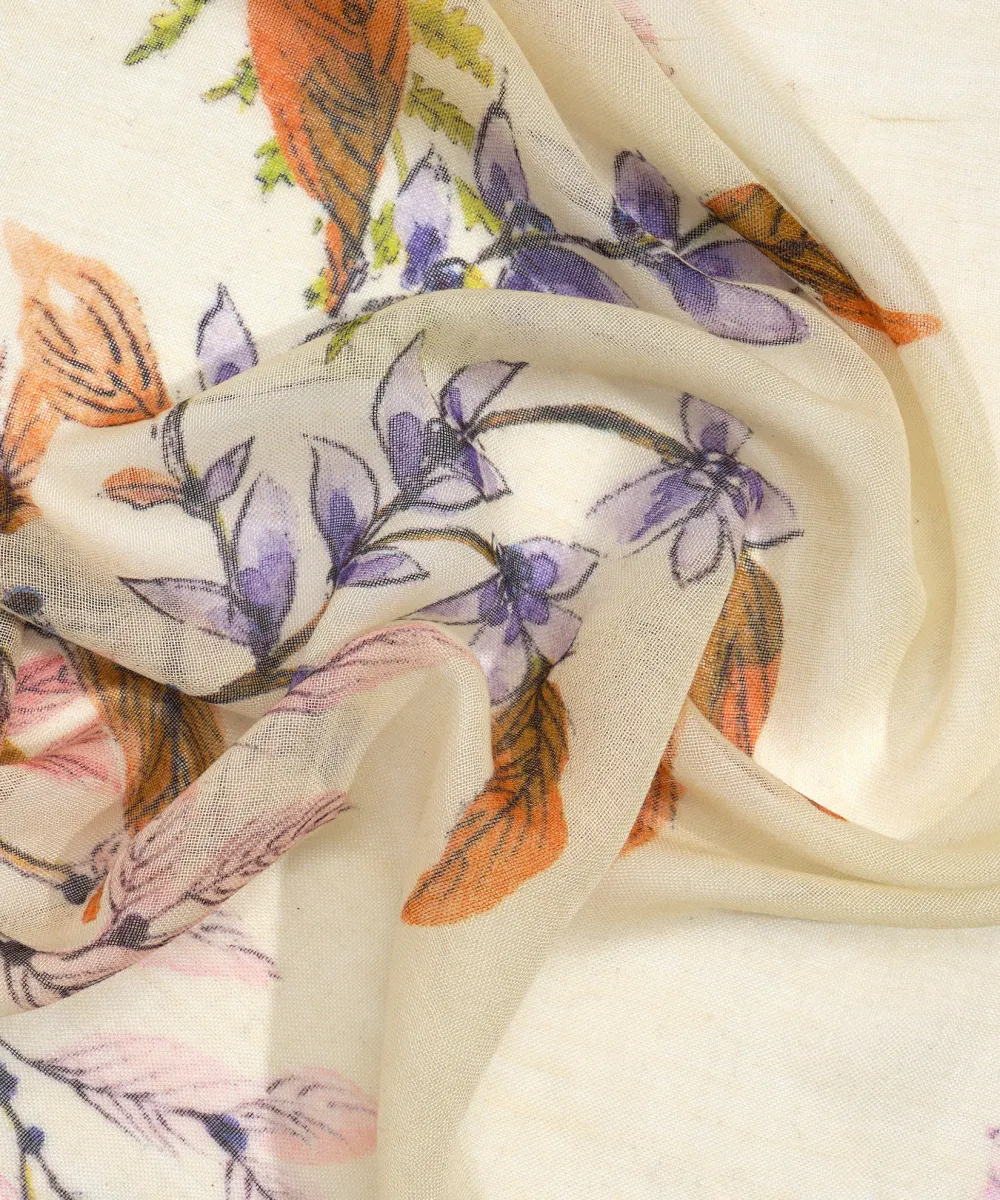 Casual Style Flower Trail Wrap