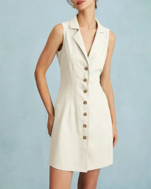 Tight Fitting White Dress