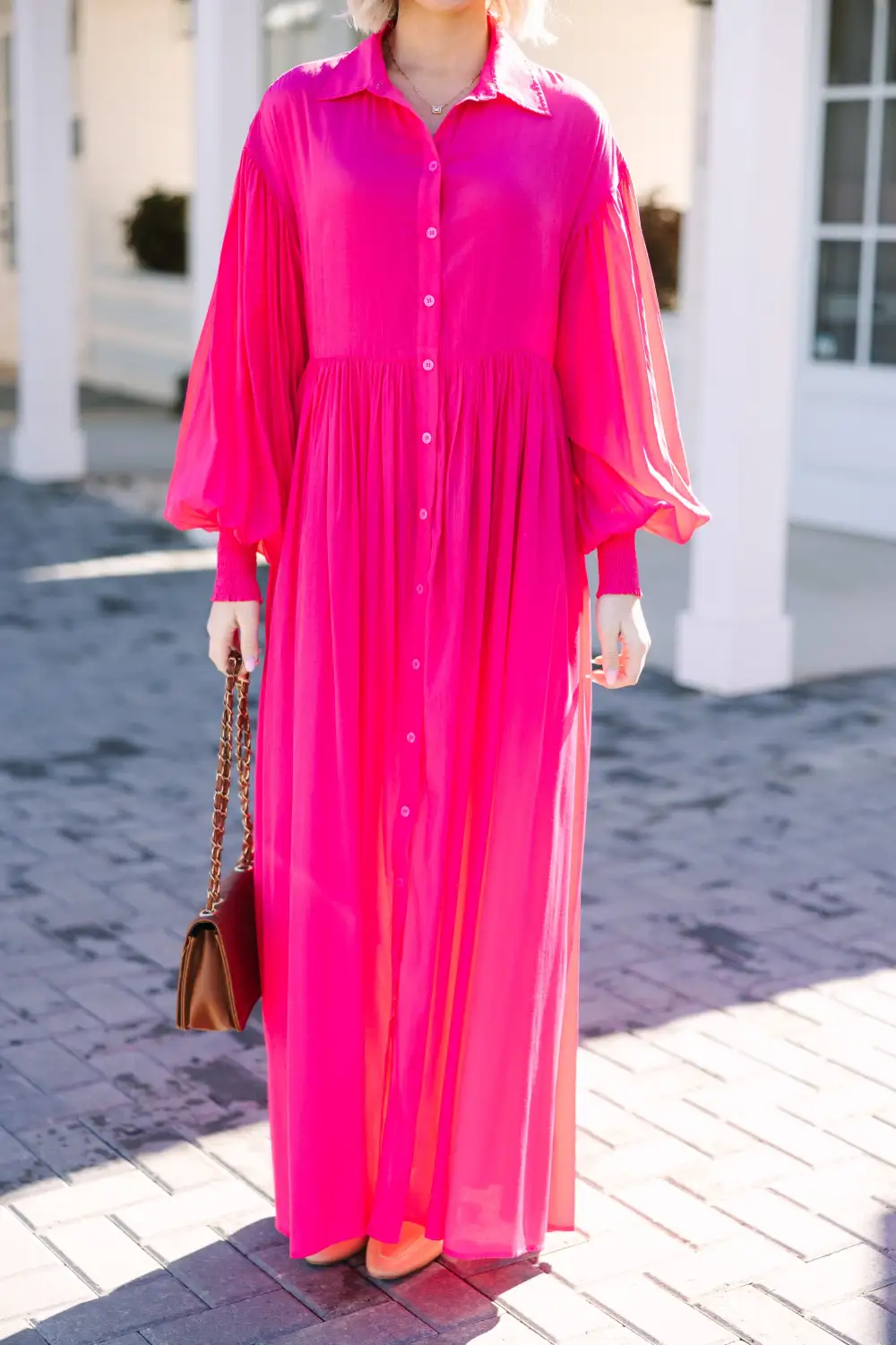 All For You Pink Maxi Dress