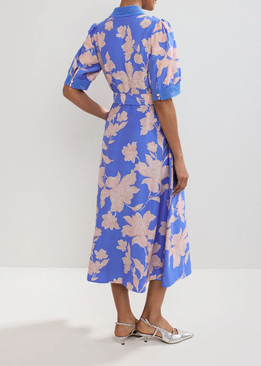 Artistic Bold Saturated Print Short Sleeve Dress