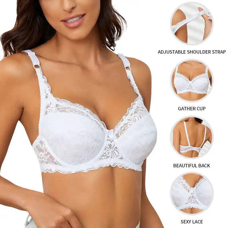 Lace Underwire Bra Full Coverage Bra