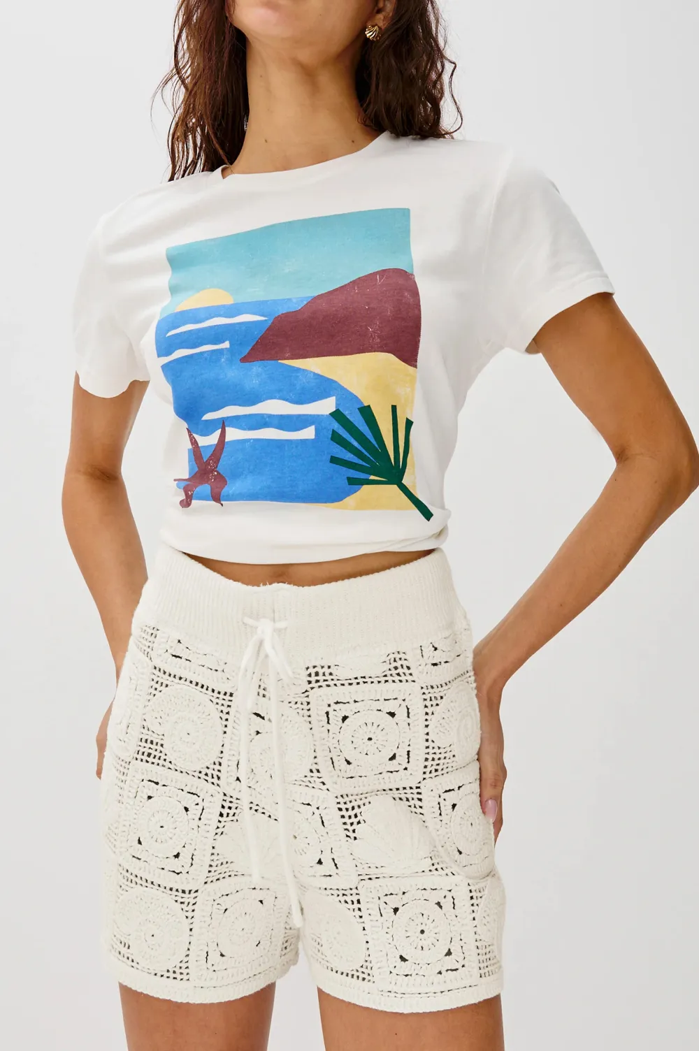 Rounded Art Pattern Shorts