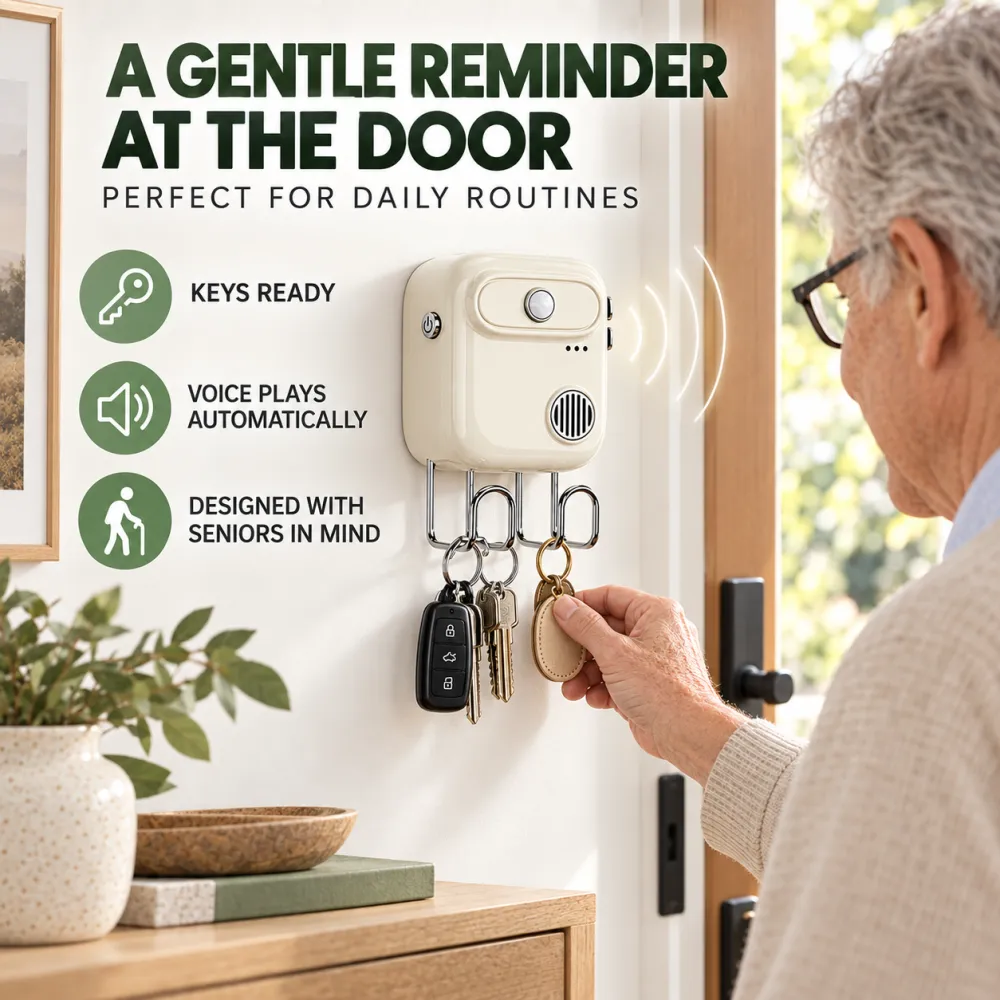 Smart Voice Recording Wall-Mounted Key Holder