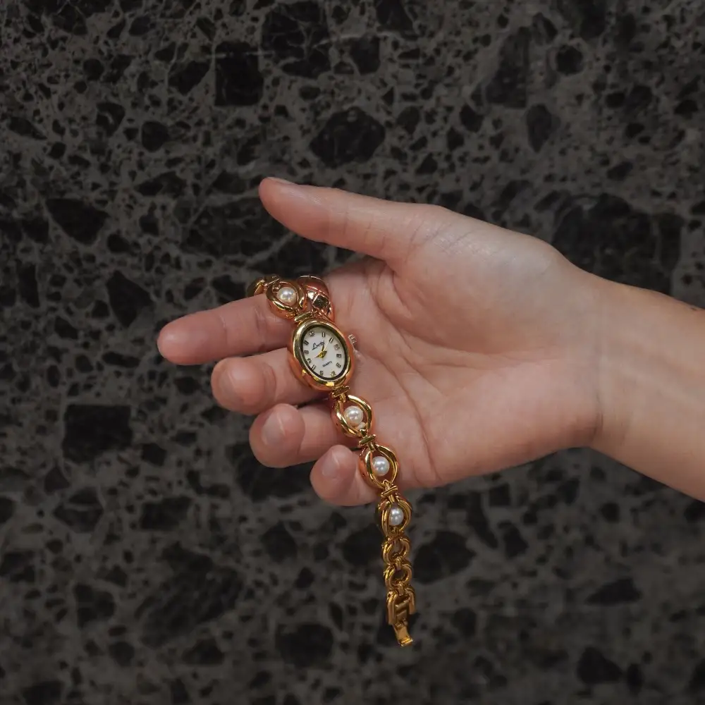Vintage Women S Pearl Watch