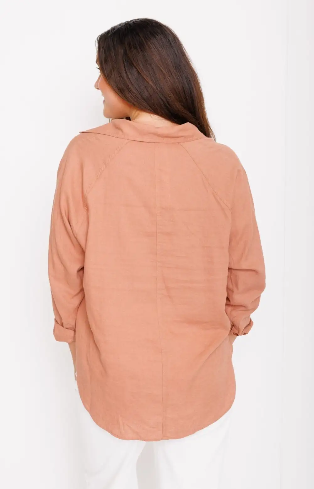 Z Supply: The Perfect Linen Top, MOCHA MOUSSE