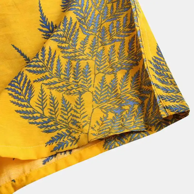 Palm Print Camp Shirt