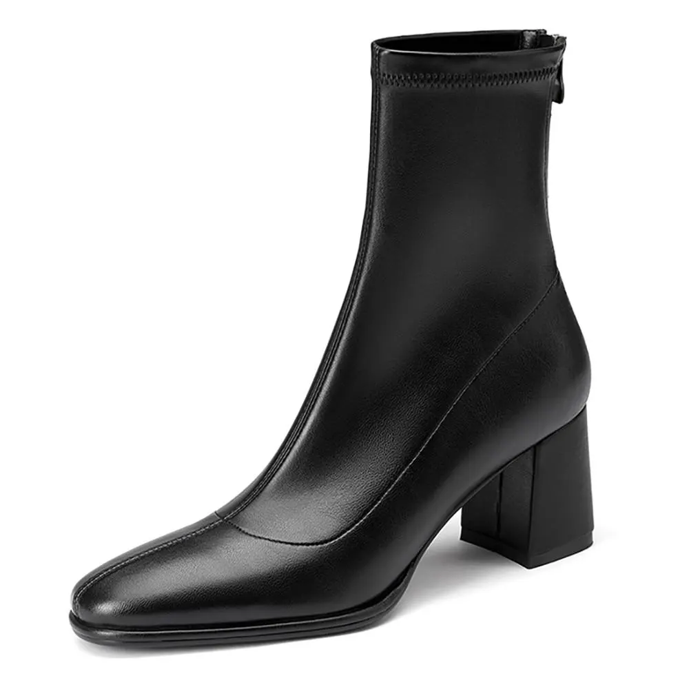 Paris Stories Block Heel Boots