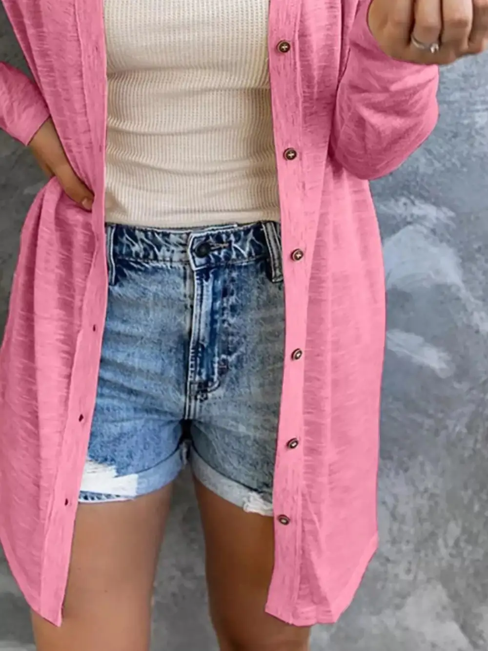 Lightweight Button Down Cardigan